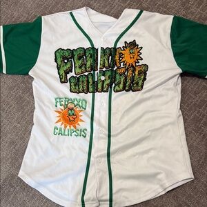 Green and White FEID Baseball Jersey